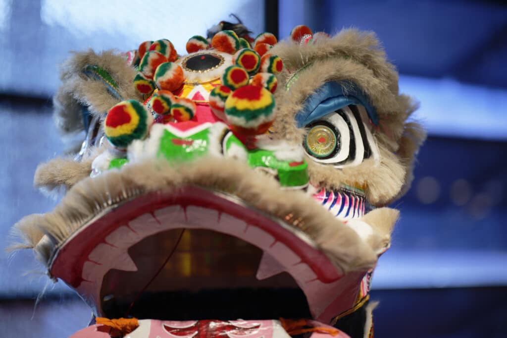 
Section Danse du dragon. Dragons. Exposition temporaire au Musée du Quai Branly. Photo : Philippe Lim