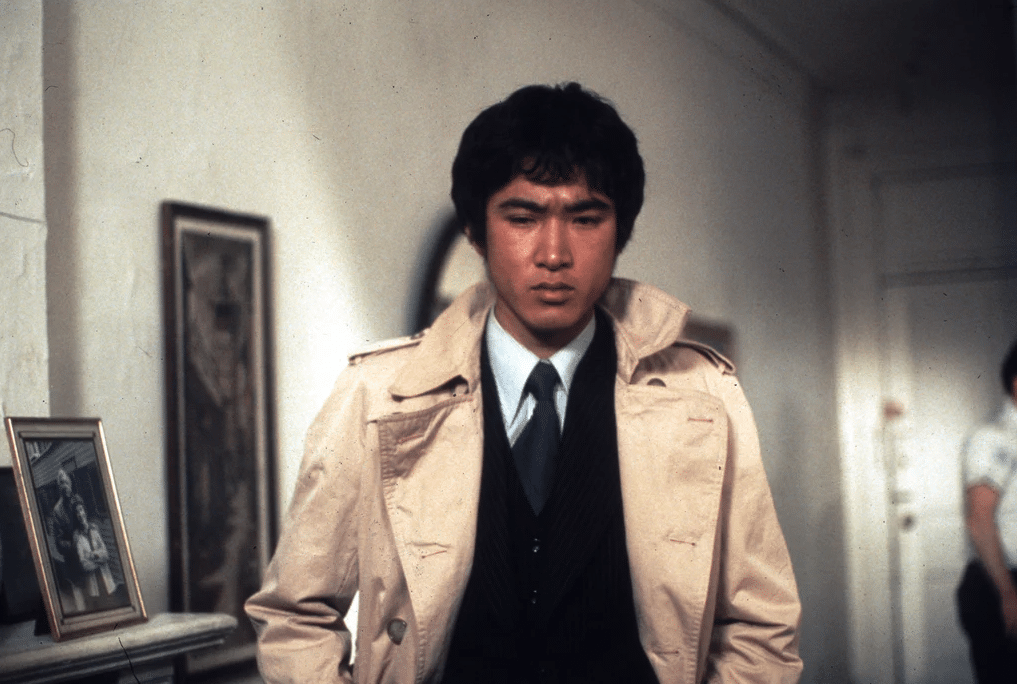 L'inspecteur Munesue (Yusaku Matsuda). La Preuve d'un homme de Junya Sato. Coffret la Trilogie de de la traque. Carlotta Films