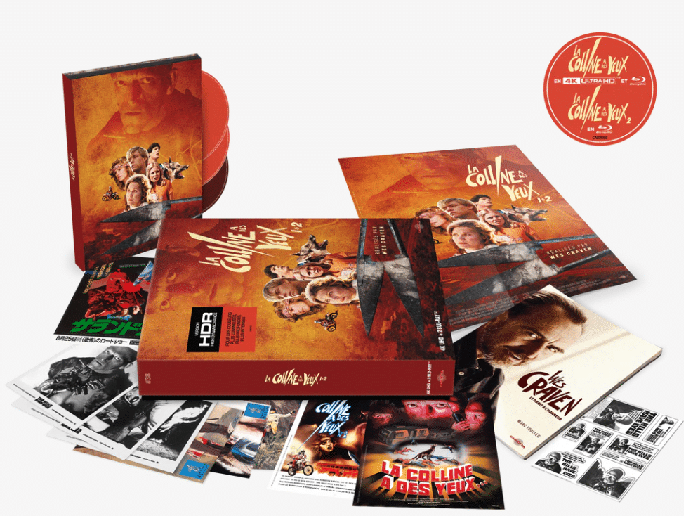 La Colline a des yeux 1 & 2 de Wes Craven. Coffret édition limitée proposé par Carlotta Films
