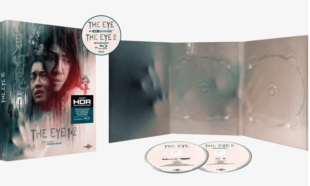 Coffret The Eye et The Eye 2 des frères Pang. Carlotta Films